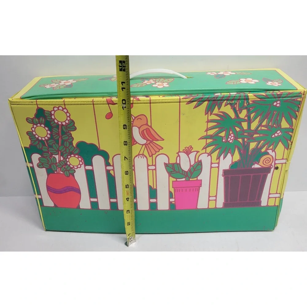 Vintage 1977 Mattel Baby Tender Love Nursery Vinyl Dollhouse Carrying Case Trunk